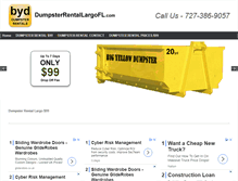 Tablet Screenshot of dumpsterrentallargofl.com